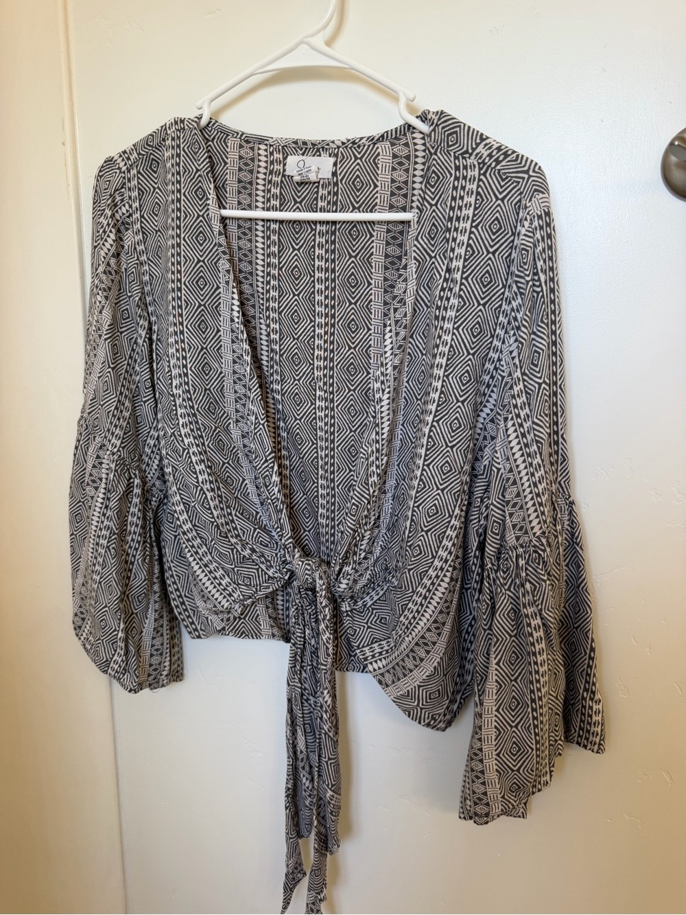 Boho Tie-Front Patterned Too